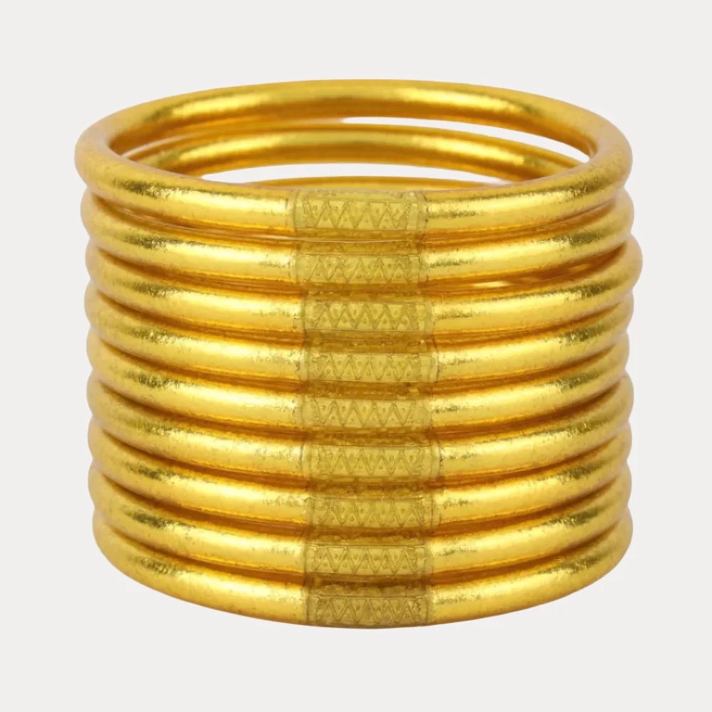 Budha Girl Gold All Weather Bangles set of 9